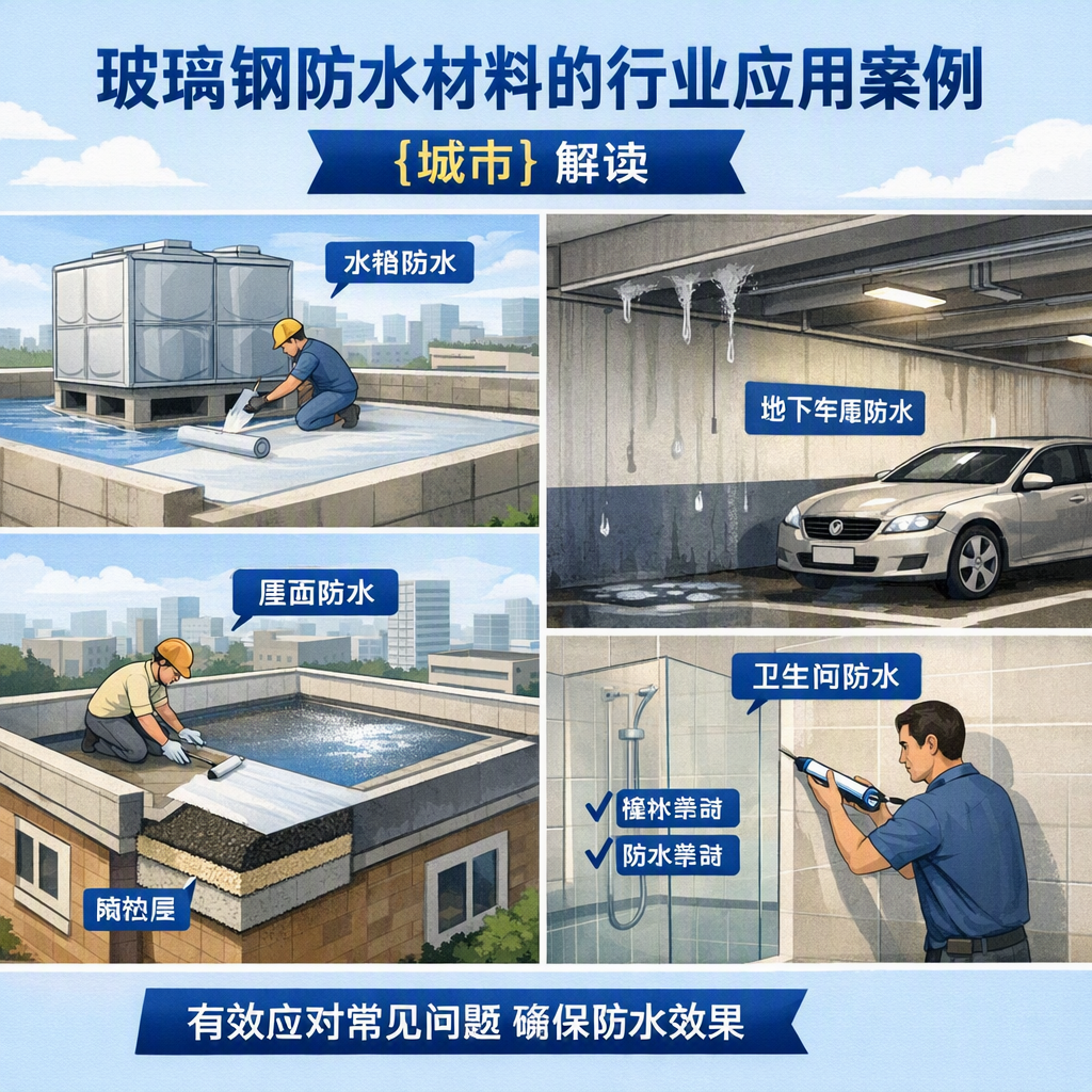 玻璃钢防水材料的行业应用案例，芜湖解读